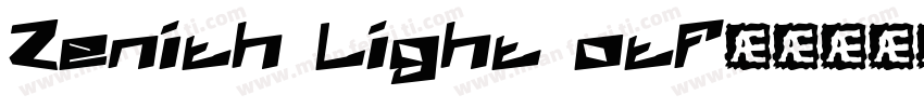 Zenith Light otf字体转换